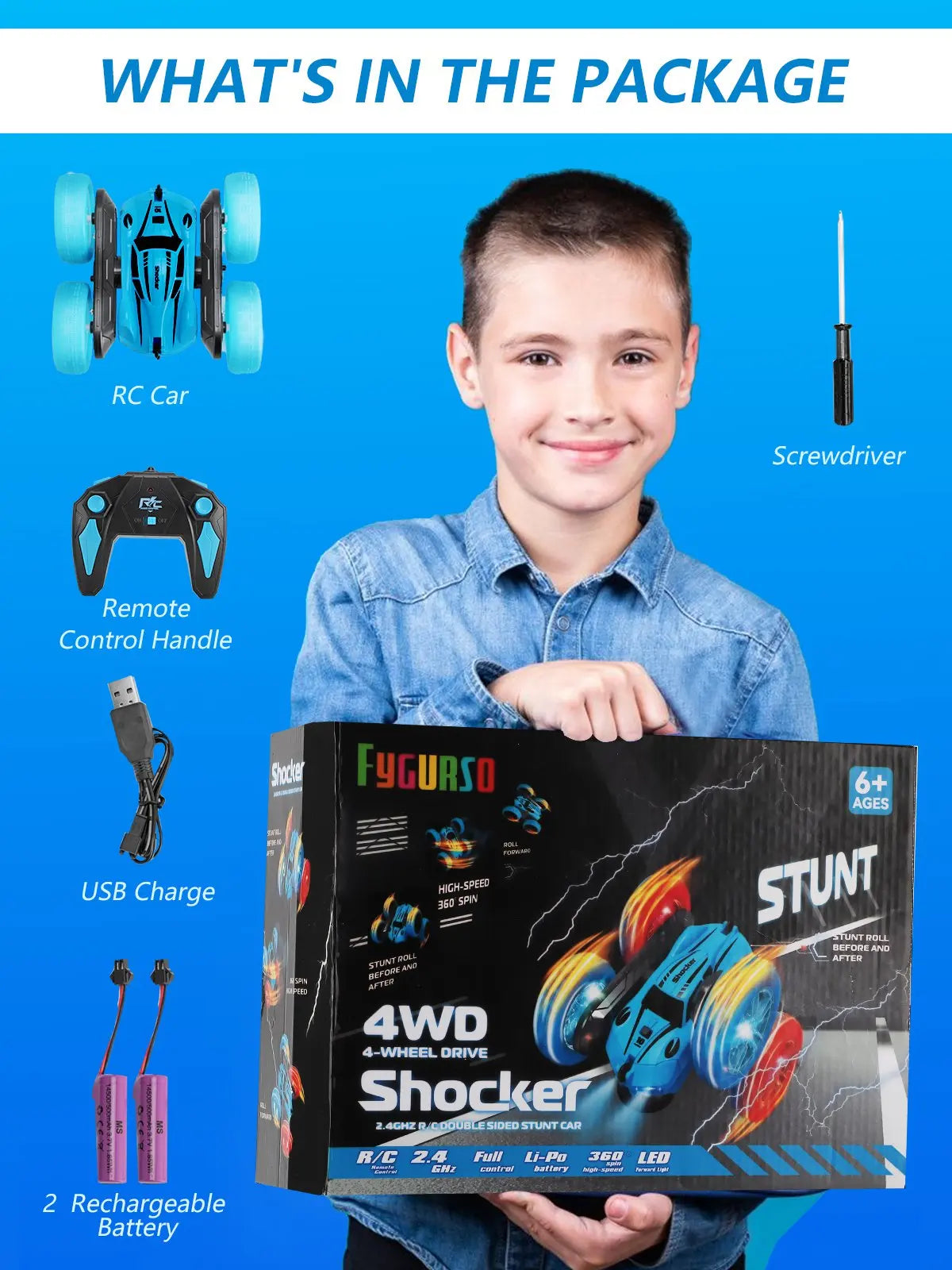 Double-Sided Stunt RC Car™